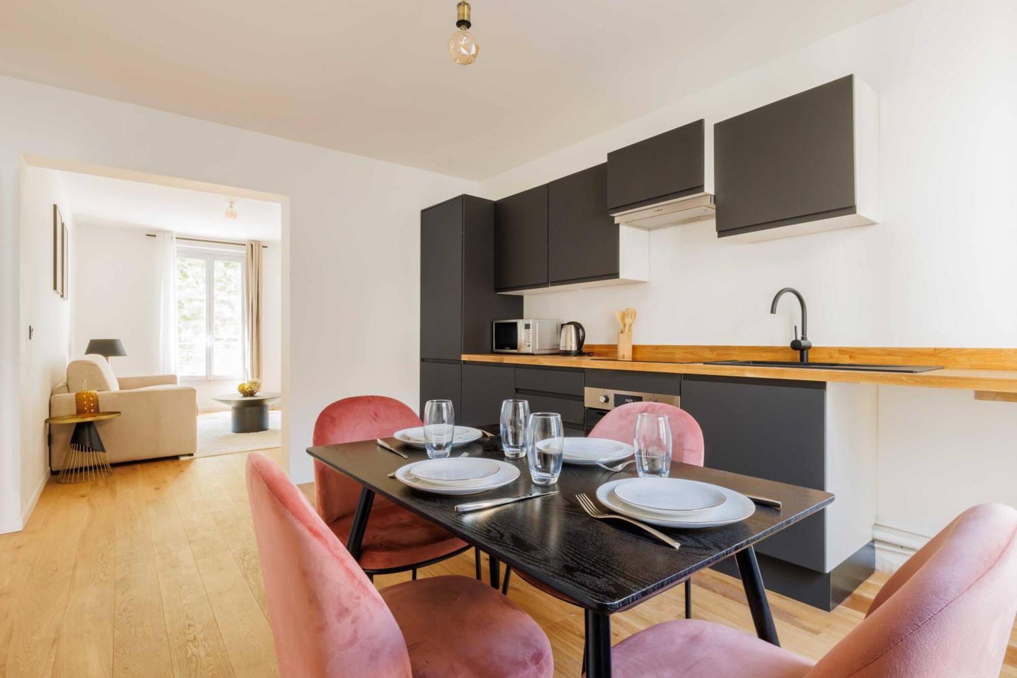 Chic Appartement - 1Br-4P - Chateau De Vincennes Luaran gambar